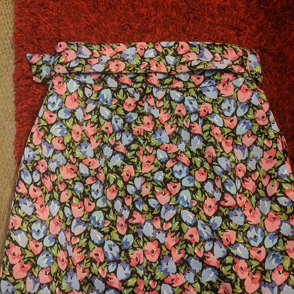 Zara floral skirt with belt - Picture 2 of 4